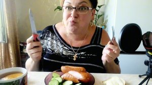 Завтрак должен быть вкусным)Я ,даже,знаю в какой руке держать ножик🤭/Мукбанг