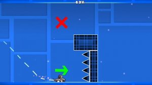 Прошёл уровень "тролинг" в  Geometry dash