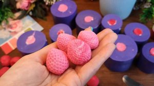 Заливка мыльных цветов с помощью палитры  Букеты из мыла  Мыловарение от ТакКруто