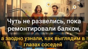 Истории из жизни \ Чуть не развелись, пока ремонтировали балкон, а заодно узнали...