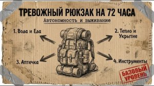 Тревожный рюкзак на 72 часа: экстренный запас на случай ЧП
