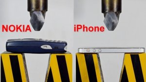 Гидравлический пресс против телефонов.