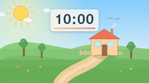 Таймер на 10 минут | Анимация и легкая музыка