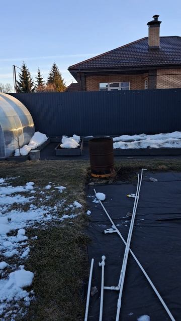 Начинаем весну! Наш приусадебный участок....