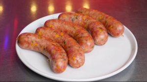 Колбаски с сыром копченые в пеллетном гриле Eger