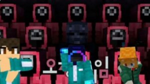 Мы попали в игру кальмара в майнкрафт