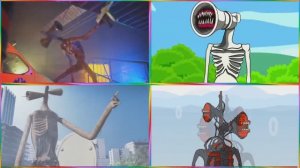 ГИГАНТСКИЙ СИРЕНОГОЛОВЫЙ В ГОРОДЕ! 🏙️💥 ТАНЦЫ МЕЖДУ НЕБОСКРЕБАМИ! Мультик для детей 🏆