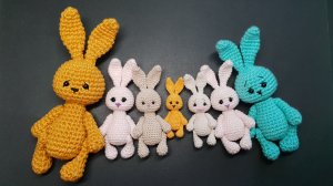 Зайчик крючком crochet bunny conejito amigurumi
