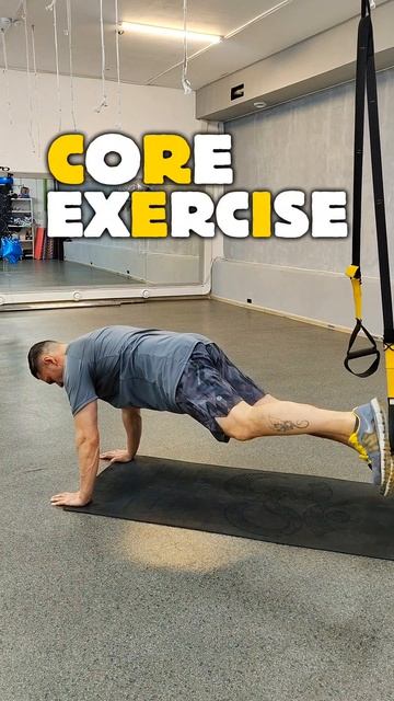 Очень мощное упражнение  на пресс в петлях TRX