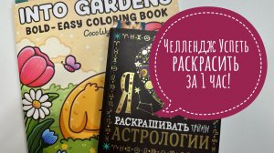 Челлендж Успеть раскрасить за 1 час!