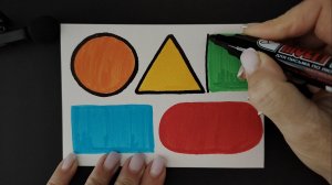 Как нарисовать КРУГ, ТРЕУГОЛЬНИК, КВАДРАТ, ПРЯМОУГОЛЬНИК, ОВАЛ / Рисунок раскраска / НарисуйКа