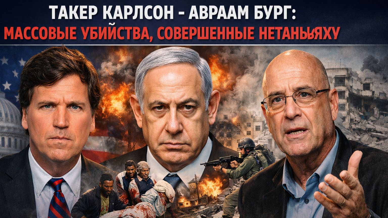 Такер Карлсон - Бывший президент Израиля Авраам Бург
