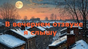 В вечернем отзвуке я слышу