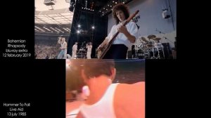 "Queen" на LIVE AID 1985: сравнение с выступлением Рами Малека (фильм «Богемская рапсодия» 2018)