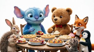 🥧 Лени и Мишко пекут пироги | Детская песня про дружбу и уборку | Мультфильм для детей