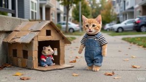 Котик и домик для Хомячка