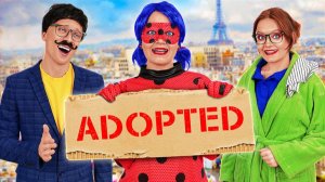 Мы удочерили Леди Баг 🐞 Хитрости для родителей | 123GO