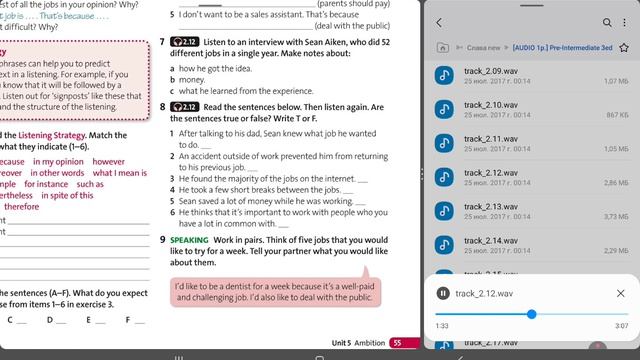 Solutions Pre-Intermediate Student's Book Audio 2.12