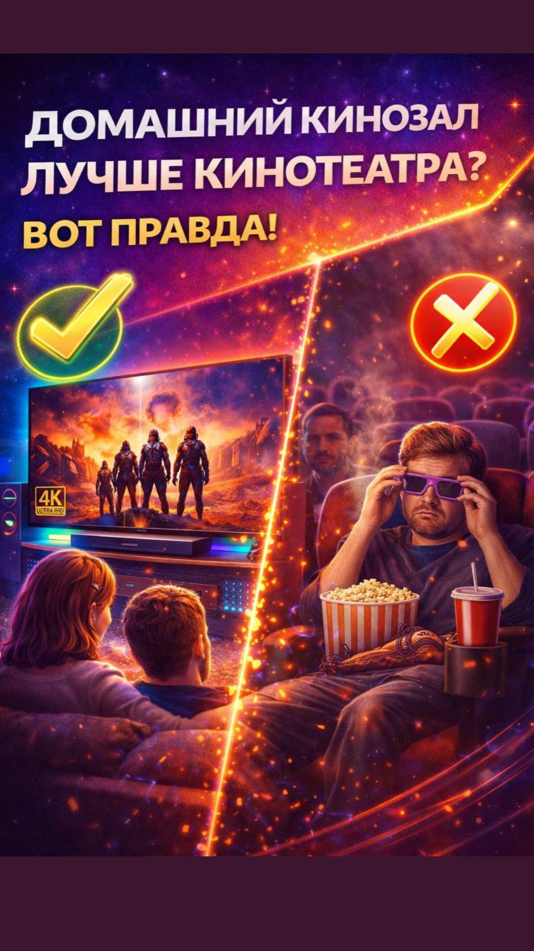 Домашний кинозал — лучше кинотеатра? Вот правда