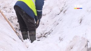 В Бердске вышли на борьбу со снегом