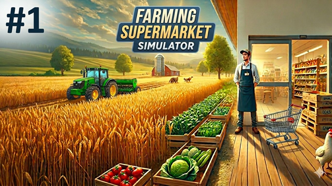 ОТКРЫВАЕМ БИЗНЕС ~ Farming & Supermarket Simulator #1