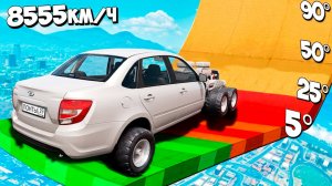 На сколько градусов заедет чит тачка по огромной дуге в ГТА 5? GTA 5 Online