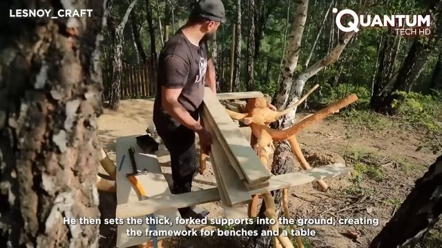 Бушкрафт. Построил каменный домик в лесу # @lesnoy_craft8607