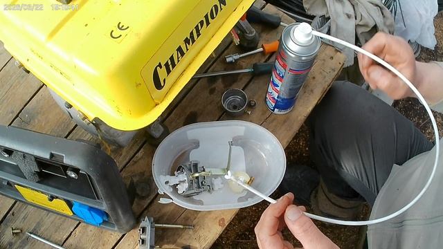 Промывка карбюратора генератора 
