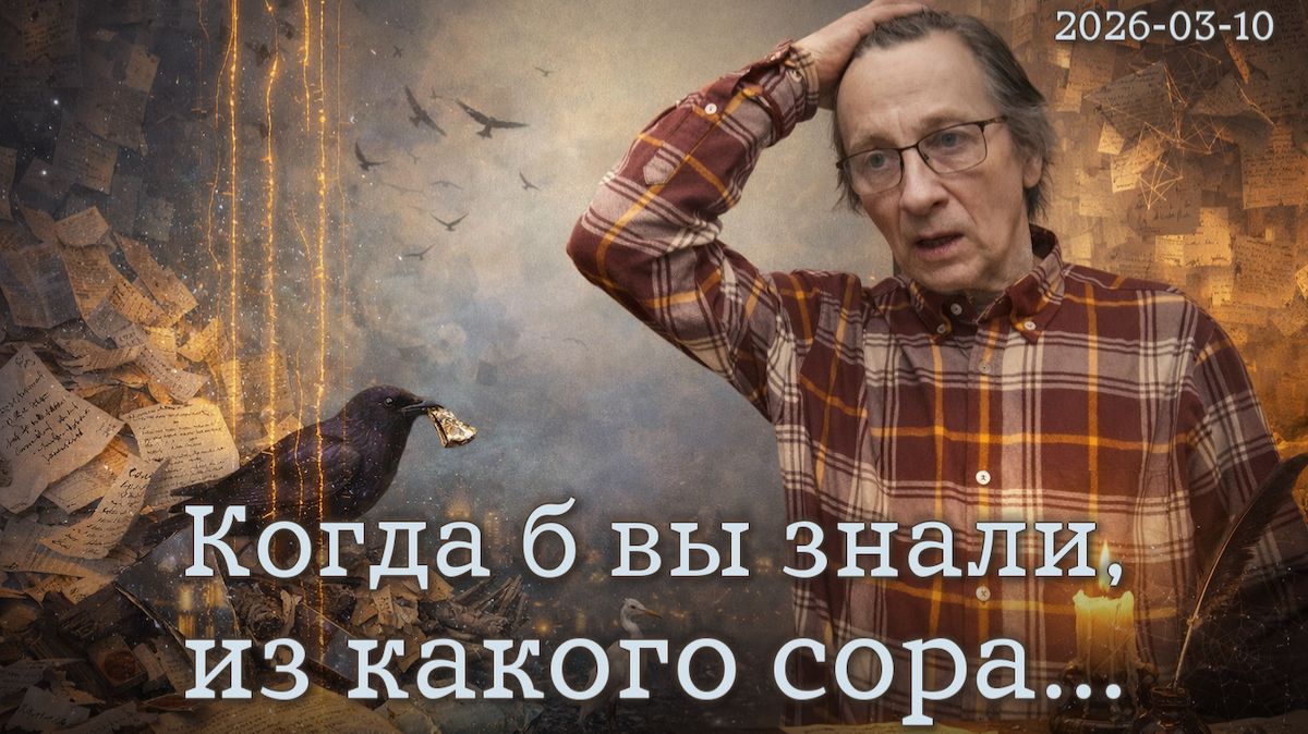 10-03-2026 — Когда б вы знали, из какого сора...