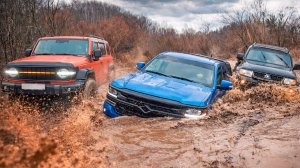 КТО ВЫДЕРЖЕТ? Tank 300 Huanghai N7 или Pajeo c Уаз Патриот на бездорожье