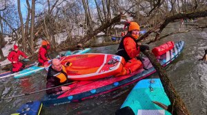 Северка на SUP начало половодья 2026