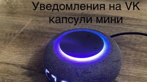 Что такое уведомление на VK капсуле мини?