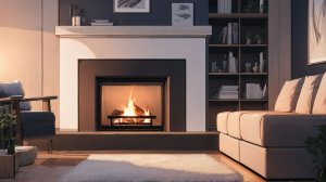 Тёплый камин в уютной комнате — спокойная анимация природы для сна