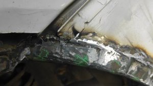 Ремонт арки заднего крыла Гранта.2-я часть