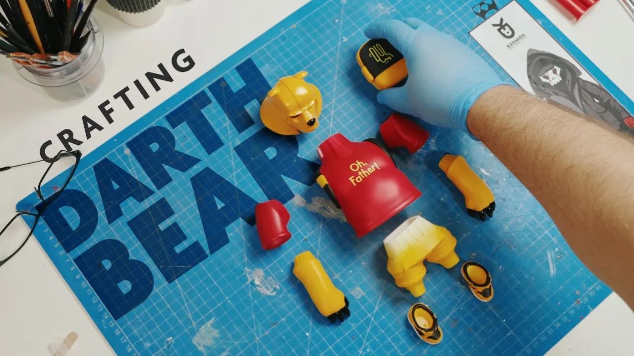 Создание фигурки Дарта Медведя из смолы ограниченным тиражом