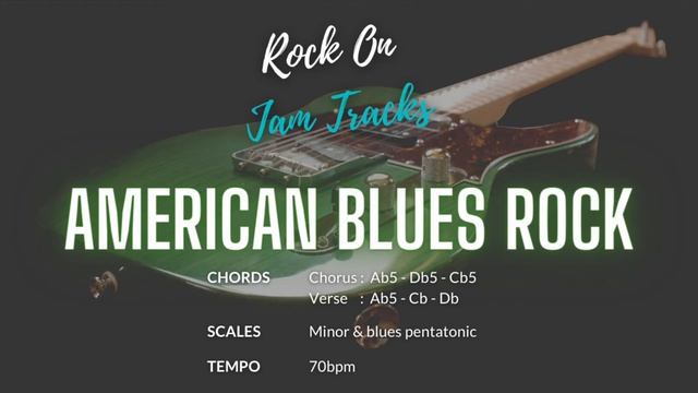 Dirty American Blues Rock Guitar Jam Backing Track In Ab