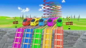 Мультики для детей . Яркий мультик про поезда .  Детские мультики.