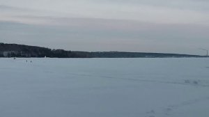 Воскресный выход на Обское море: закат, перелётные птицы, снежные фигуры. 22.03.2026 г. С музыкой!