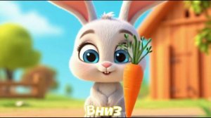 Зарядка для глаз 👀 Повтори за зайкой! Мультик с песенкой-зарядкой для глаз.