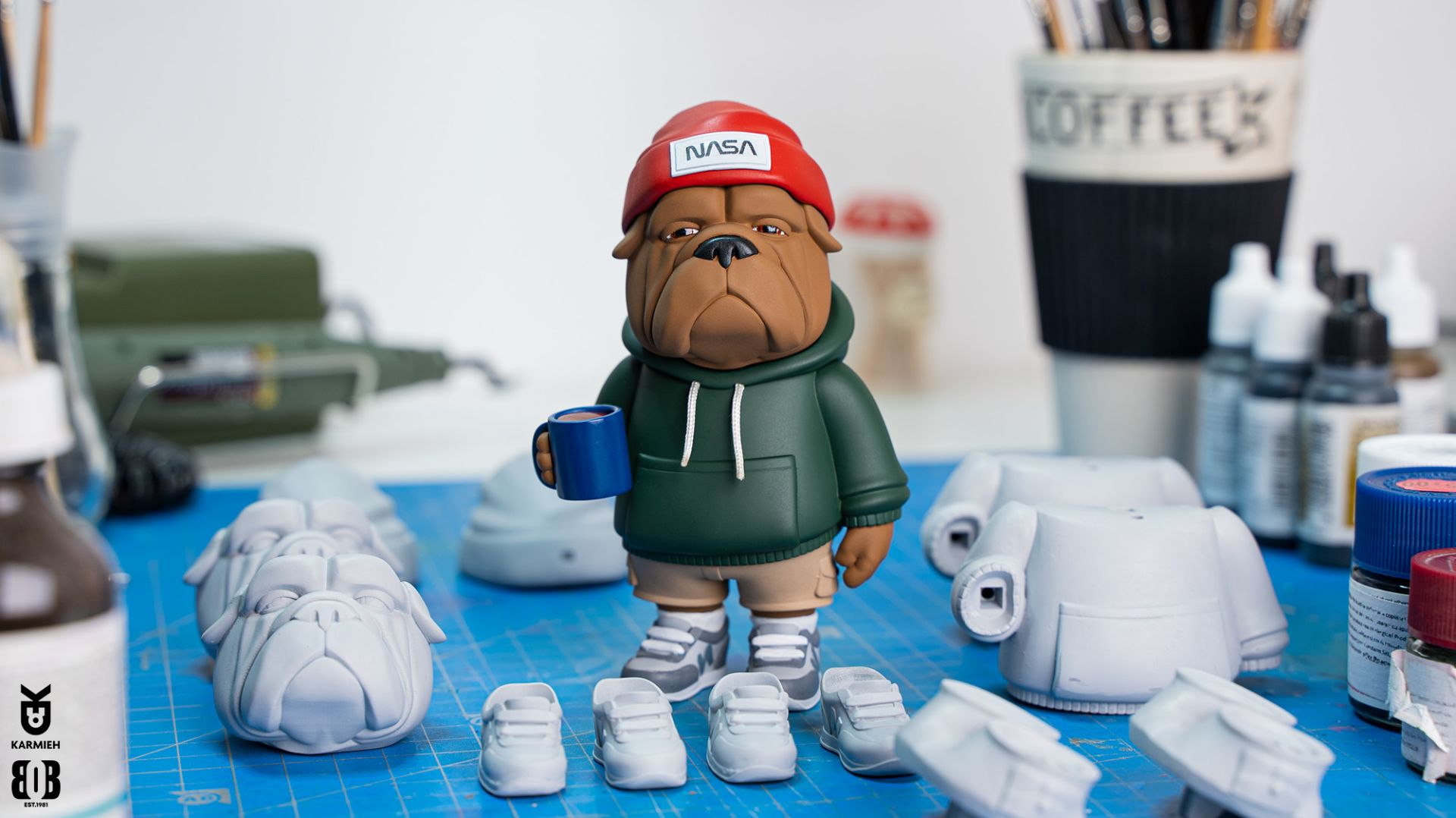 Процесс создания дизайнерской игрушки «Боб»