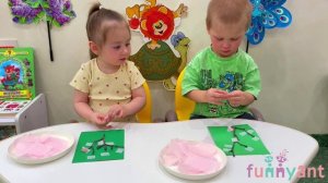 "Сакура" - аппликация малышей. Funny Ant Malahovka