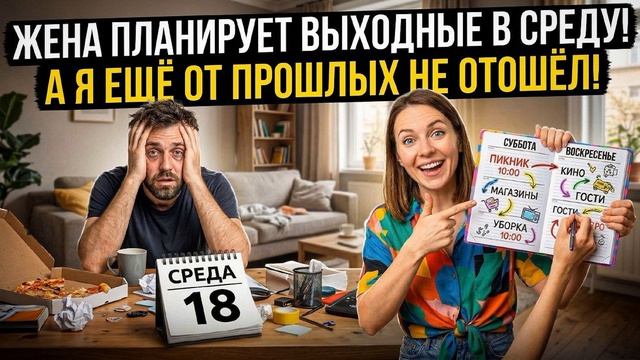 Истории из жизни \ Жена составляет план на выходные в среду, а я ещё не отошёл от прошлых