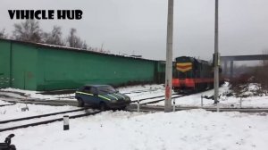 Total IDIOTS TRUCKS, CARS VS TRAINS _ Dangerous Trains FAILS Compilation - Train Hitting Stuff