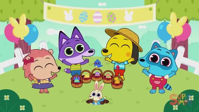 Hunting For Eggs 🐣 _ Fun Easter Song For Toddlers & Preschoolers _ Super Simple Songs