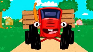СИНИЙ ТРАКТОР | ВЕСЁЛЫЕ ПЕСЕНКИ И МУЛЬТИК 🚜 | ДЛЯ МАЛЫШЕЙ