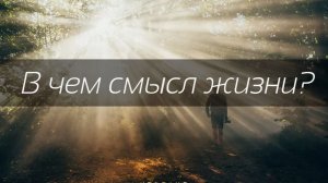 Цель жизни человека на земле. Зачем я живу?