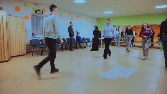 Репетиция театральной сценки "Пропала совесть".