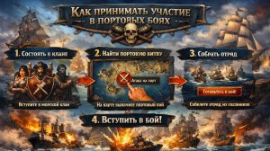 Как принимать участие в портовых боях.