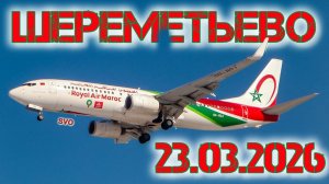 Споттинг в Шереметьево 23.03.2026