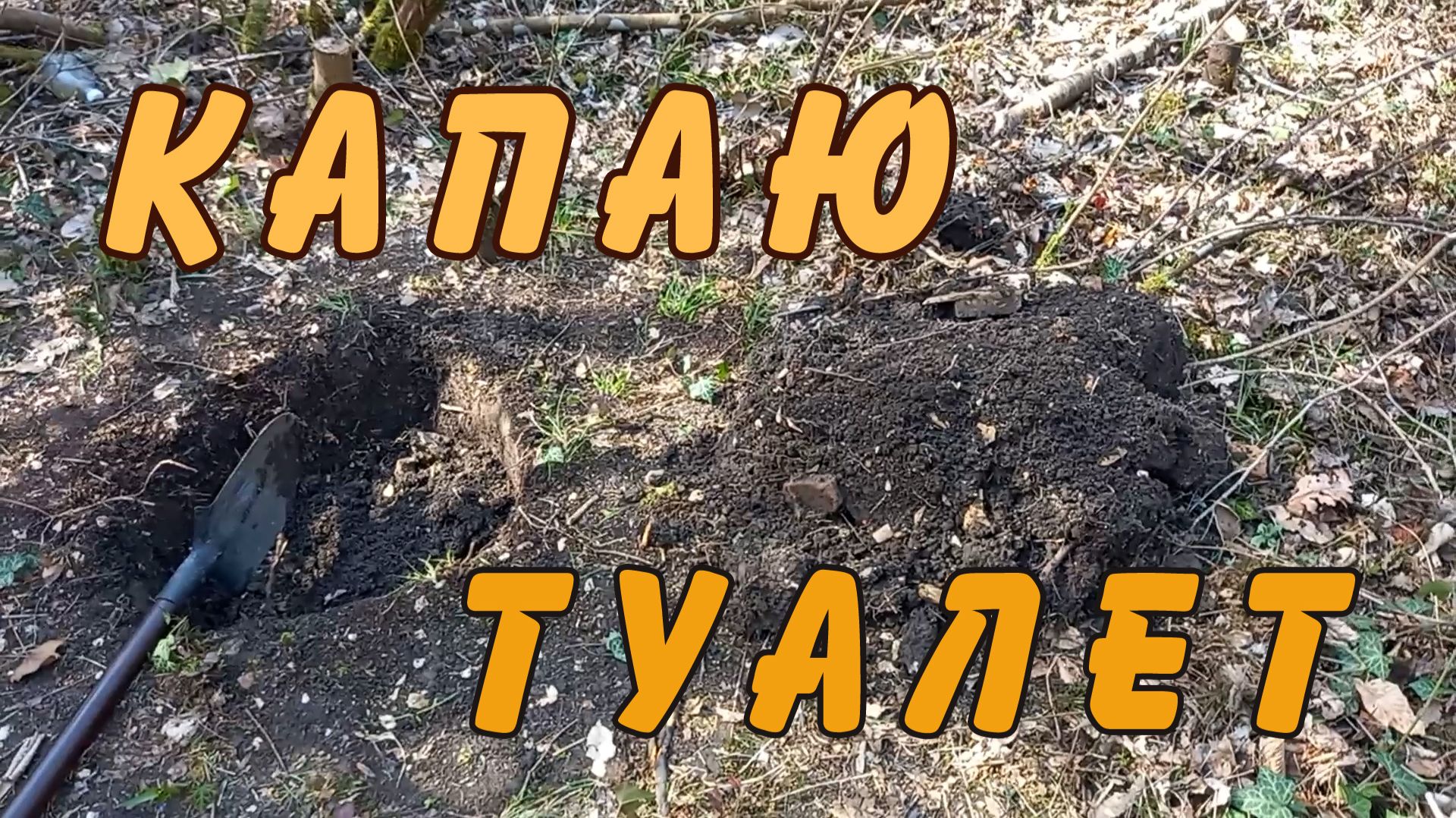 Приехали на земельный участок после зимы, капаю туалет.